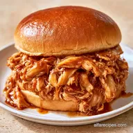 BBQ Shredded Chicken Sandwich: Tender