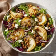 Simple Pear Salad with Goat Cheese