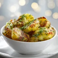 Dill Pickle Air Fryer Smashed Potatoes