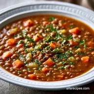 Lentil Bean Soup for 6 Servings