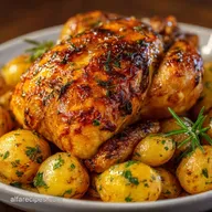 Lean Herb Roasted Chicken for 4 Servings