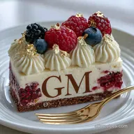 Modern Graduation Monogram Cake for 11