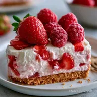 No Bake Strawberry Dessert for 8 Slices