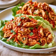 Peanut Chicken Lettuce Wraps in 25 Min