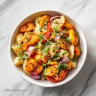 Warm Roasted Fall Vegetable Pasta Salad