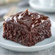 Simple Chocolate Sheet Cake for 14 Slices