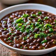 Spicy Black Bean Soup for 4 Servings