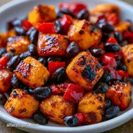 Black Bean Skillet with Sweet Potato