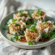 Crispy Ground Turkey Rice Paper Dumplings in 35 Minutes