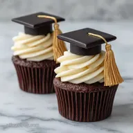 Unique Graduation Cap Cupcakes for 24