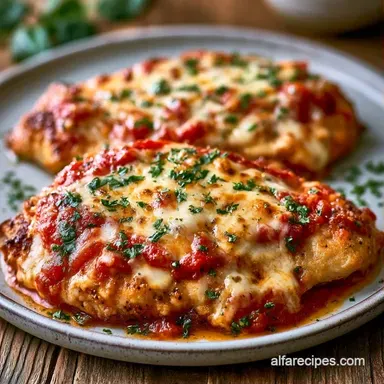 Chicken Parmesan Bake for 4 Servings Recipe Card