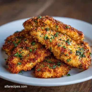 Baked Healthy Chicken Strips: Crispy Recipe Card