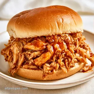 Pulled Chicken Sandwiches: Slow-Cooked Recipe Card