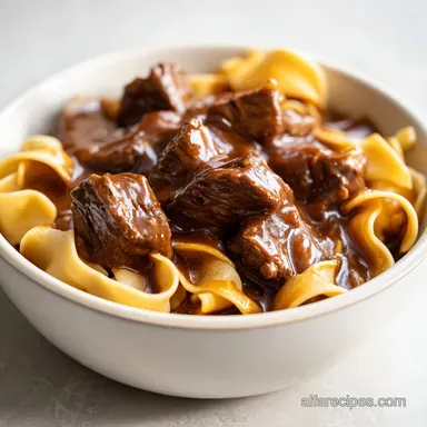 Beef and Noodles: Tender and Slow-Cooked
