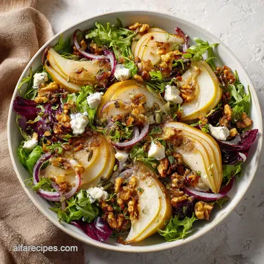 Pear Salad Recipe with Pecans in 18 Minutes