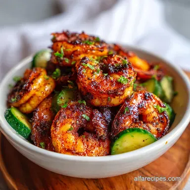 Blackened Shrimp for 4 Servings - Pan Seared Recipe Card