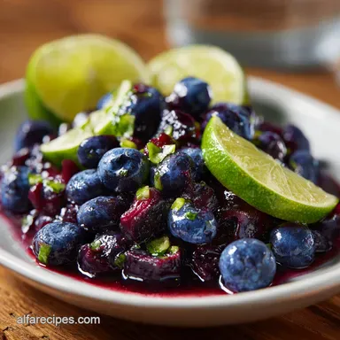 Blueberry Salsa with Jalape&ntilde;o and Lime in 10 Minutes