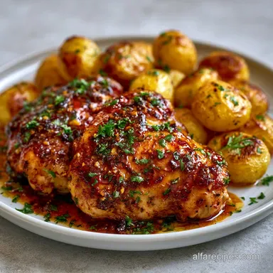 Boneless Chicken Thigh Roast for 4 Recipe Card