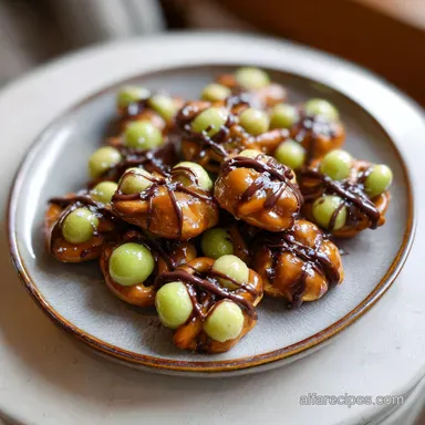 Caramel Apple Pretzel Bites with Rolos: Party-Ready Dessert Recipe Card