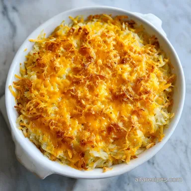 Cheesy Hashbrown Casserole for 8 Servings: Golden and Creamy