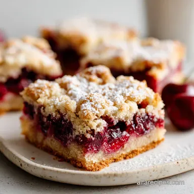 Cherry Pie Bars with Vanilla Glaze for a Crowd in 50 Minutes