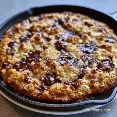 Chocolate Chip Skillet Cookie in 35 Min Recipe Card