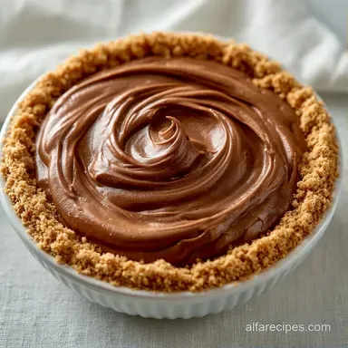 Chocolate Cream Pie Recipe for 8 Recipe Card