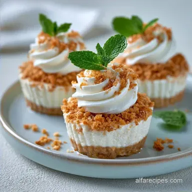 Classic No Bake Cheesecake Cups for 8
