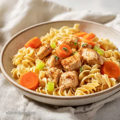 One-Pot Chicken and Noodles: Creamy Recipe Card