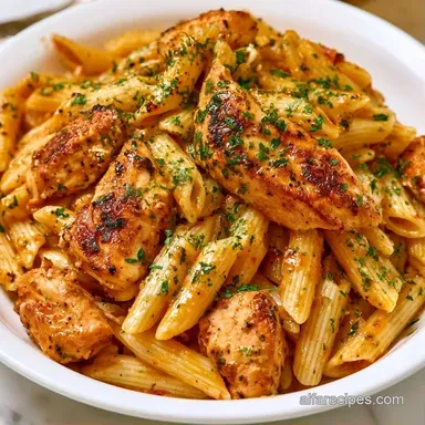 Chicken Penne Pasta in 30 Minutes Recipe Card