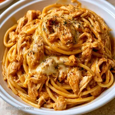 Chicken Spaghetti with Velveeta Recipe Card