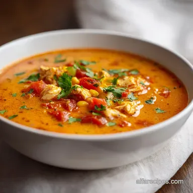 Chicken Taco Soup with Cream Cheese Recipe Card