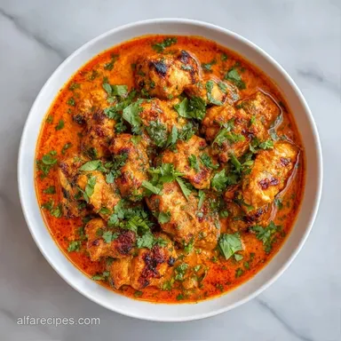 Chicken Tikka Masala with Greek Yogurt Recipe Card