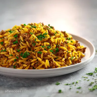 Ground Beef Orzo: Creamy One-Pot