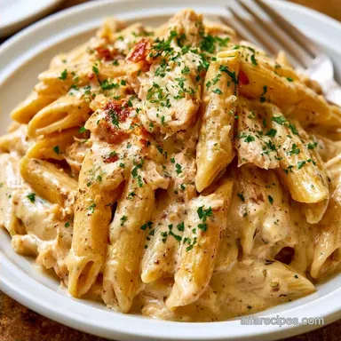 Creamy Shredded Chicken Pasta in 30 Min