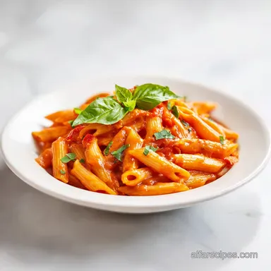 Creamy Tomato Basil Pasta in 20 Minutes Recipe Card
