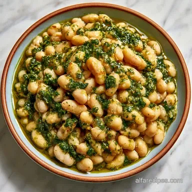 Creamy White Beans in 15 Minutes Recipe Card