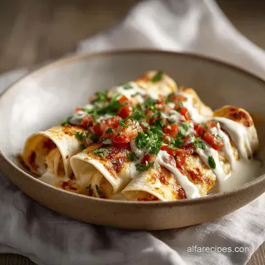 White Chicken Enchiladas in 30 Minutes: A Creamy Main Dish