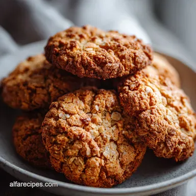 Crunchy Oatmeal Cookies Recipe with Walnuts Recipe Card