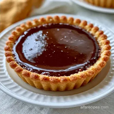 Easy Chocolate Ganache Tart for 12 Slices