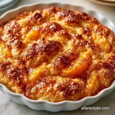 Easy Peach Cobbler Recipe in 60 Minutes Recipe Card