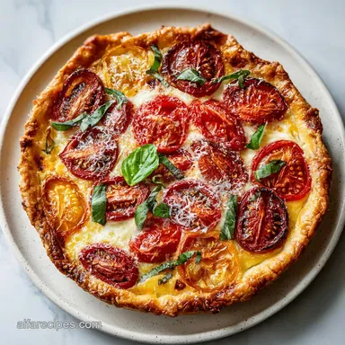 Easy Tomato Pie for 8 Servings with Fresh Beefsteak Tomatoes