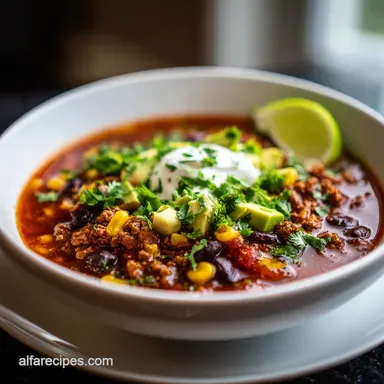 Taco Soup Recipe Easy: Ready in 30 Minutes Recipe Card