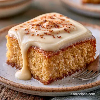 Easy Vanilla Sheet Cake for 24 Servings Recipe Card