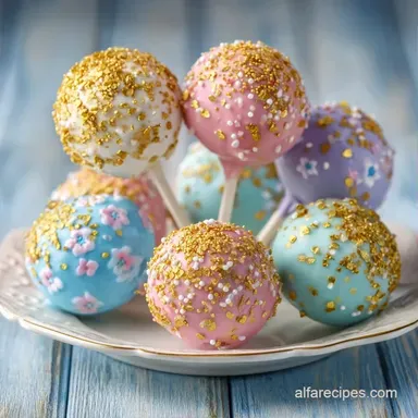 Festive Graduation Cake Pops for 24 Recipe Card