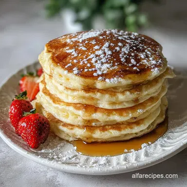 Easy Fluffy Pancakes From Scratch in 25 Minutes Recipe Card
