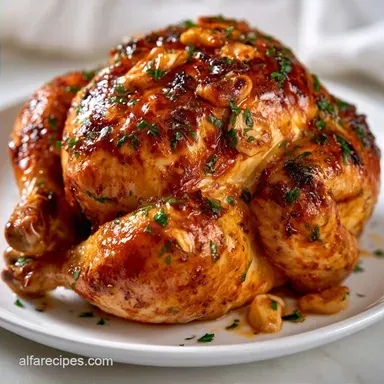 Crispy Garlic Herb Roasted Chicken