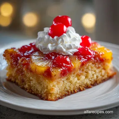 Gluten Free Pineapple Upside Down Cake Ready in 30 Min Recipe Card