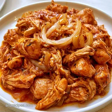Chicken Tinga with Chicken Thighs Recipe Card
