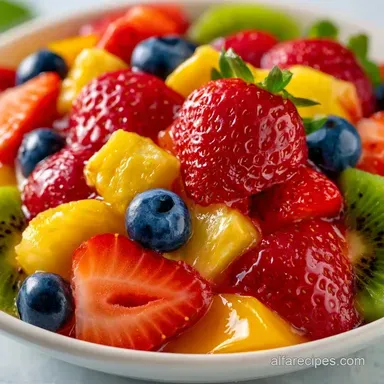 Healthy Fathers Day Fruit Salad for 8 Recipe Card